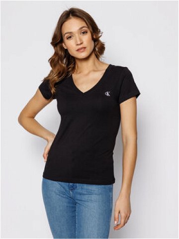 Calvin Klein Jeans T-Shirt Rood J20J213716 Černá Regular Fit