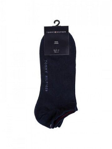 Tommy Hilfiger Sada 2 párů nízkých ponožek unisex 342023001 Tmavomodrá