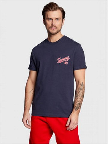 Tommy Jeans T-Shirt College 85 Logo DM0DM15672 Tmavomodrá Regular Fit