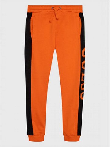 Guess Teplákové kalhoty N3RQ12 KA6R3 Oranžová Regular Fit