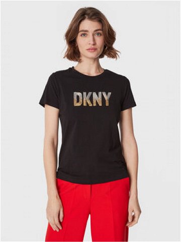 DKNY T-Shirt P2MH7OMQ Černá Regular Fit