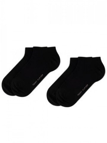 Tommy Hilfiger Sada 2 párů dámských nízkých ponožek 343024001 Černá