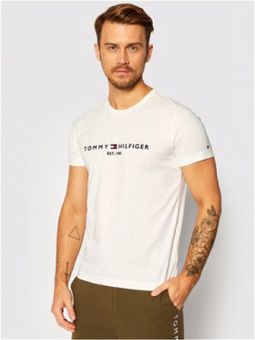 Tommy Hilfiger T-Shirt Core Logo Tee MW0MW11465 Bílá Regular Fit