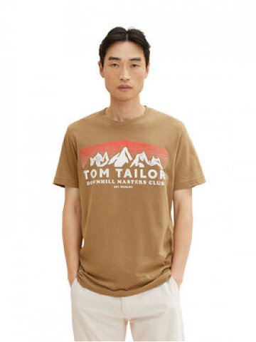Tom Tailor T-Shirt 1034357 Hnědá Regular Fit