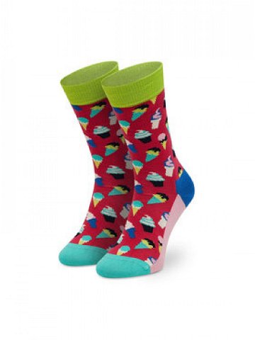 Happy Socks Dámské klasické ponožky ICR01-3500 Červená