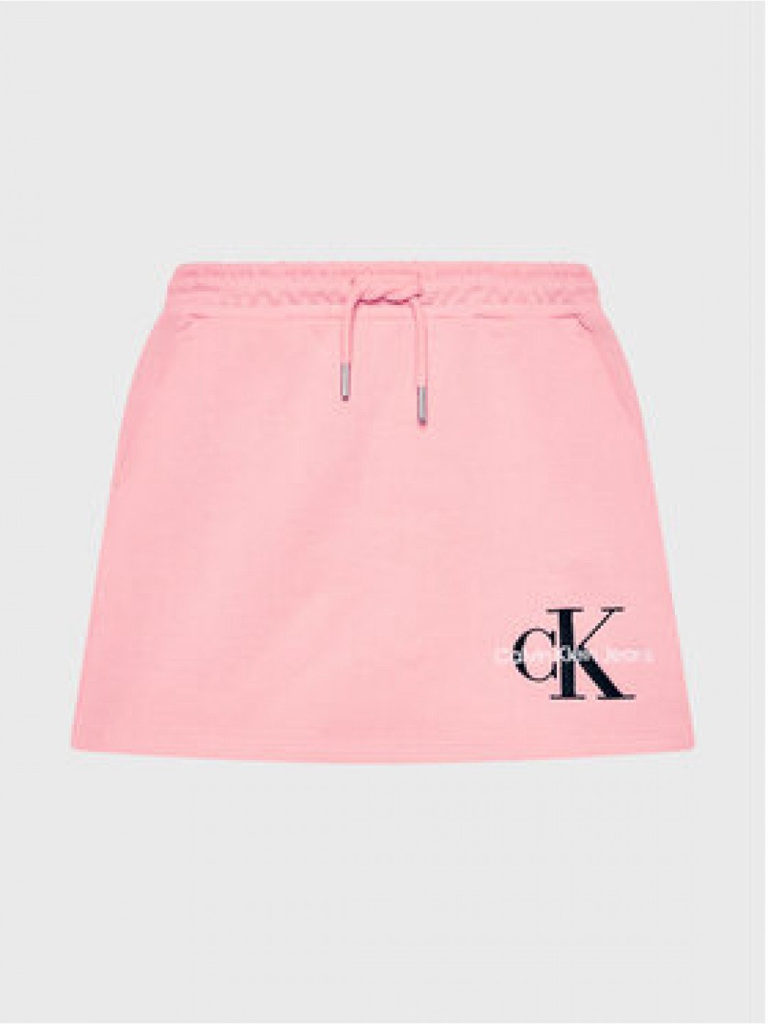 Calvin Klein Jeans Sukně Monogram Off Placed IG0IG01578 Růžová Regular Fit