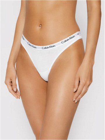 Calvin Klein Underwear Kalhotky string 0000D1617E Bílá