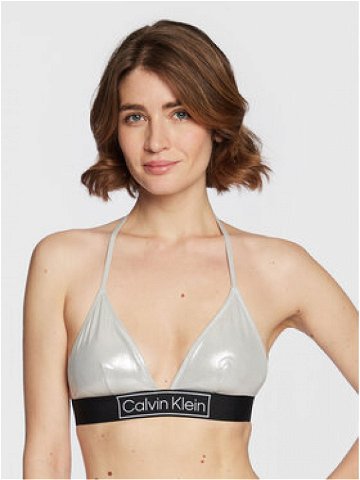 Calvin Klein Swimwear Vrchní část bikin KW0KW01943 Stříbrná