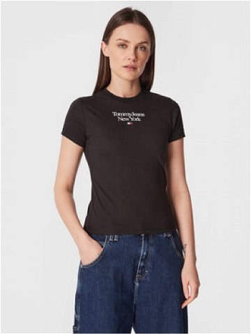 Tommy Jeans T-Shirt Essentail DW0DW14899 Černá Regular Fit