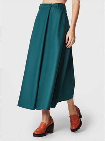 Simple Trapézová sukně LINDA TOL SDD550-02 Zelená Relaxed Fit