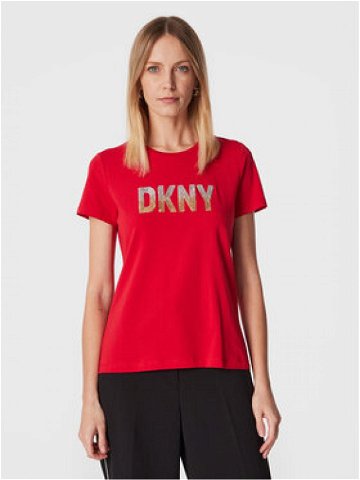 DKNY T-Shirt P2MH7OMQ Červená Regular Fit