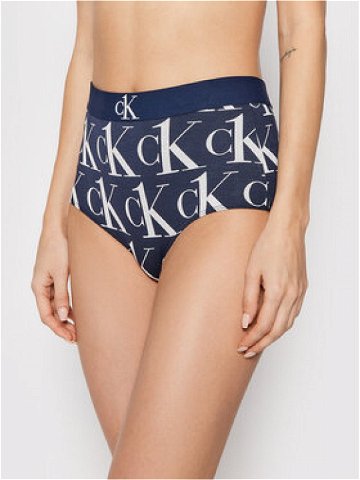 Calvin Klein Underwear Klasické kalhotky s vysokým pasem High Waisted 000QF6672E Tmavomodrá