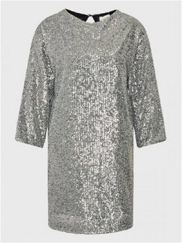 Dixie Koktejlové šaty AHH5TCZA Stříbrná Regular Fit