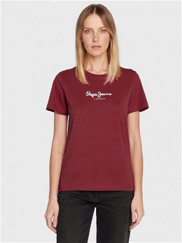 Pepe Jeans T-Shirt Camila PL505292 Červená Regular Fit