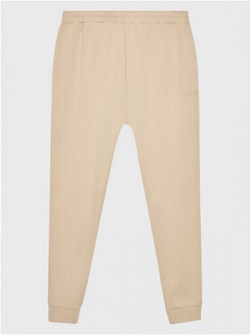 Calvin Klein Curve Teplákové kalhoty Inclusive Micro Logo K20K204884 Béžová Regular Fit