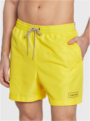 Calvin Klein Swimwear Plavecké šortky KM0KM00787 Žlutá Regular Fit