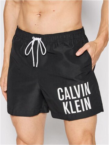 Calvin Klein Swimwear Plavecké šortky Medium KM0KM00739 Černá Regular Fit