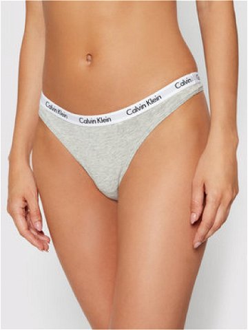 Calvin Klein Underwear Kalhotky string 0000D1617E Šedá