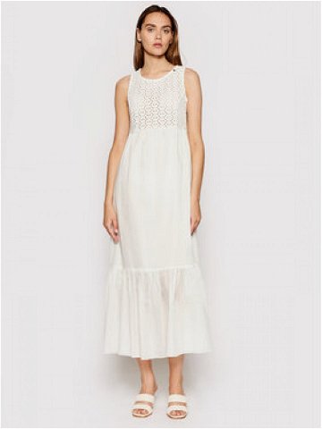 Rinascimento Letní šaty CFC0103535003 Bílá Regular Fit