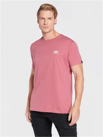 Alpha Industries T-Shirt Backprint 128507 Růžová Regular Fit