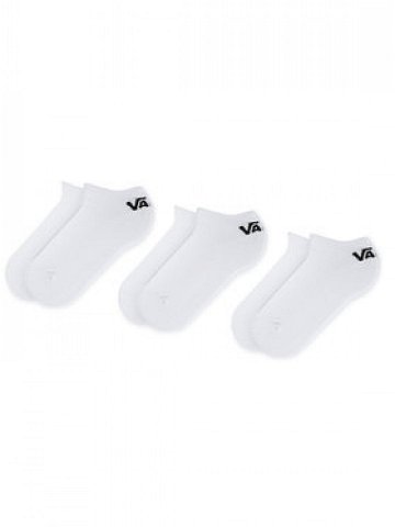 Vans Sada 3 párů dámských vysokých ponožek Classic Low VN000XS0WHT Bílá
