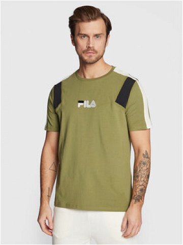 Fila T-Shirt Bormio FAM0175 Zelená Regular Fit