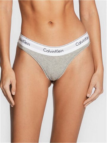 Calvin Klein Underwear Brazilské kalhotky 000QF5981E Šedá
