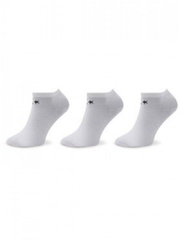 Converse Sada 3 párů dámských nízkých ponožek E747W Bílá