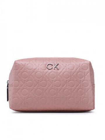 Calvin Klein Kosmetický kufřík Re-Lock Cosmetic Pouch Em Mono K60K610261 Růžová
