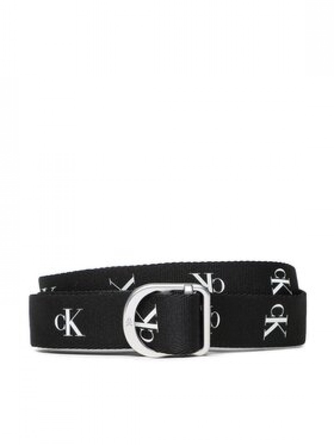 Calvin Klein Jeans Dámský pásek D-Ring Slider Webbing Belt 30 Mm K60K610359 Černá