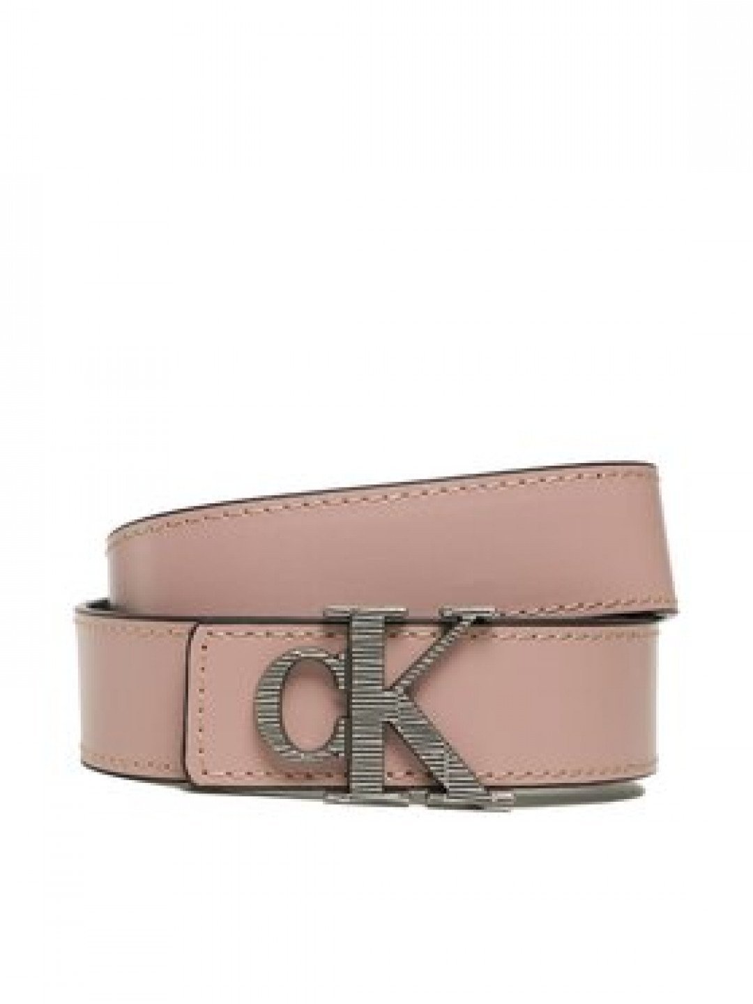 Calvin Klein Jeans Dámský pásek Mono Hardware Leather Belt 30mm K60K610364 Růžová