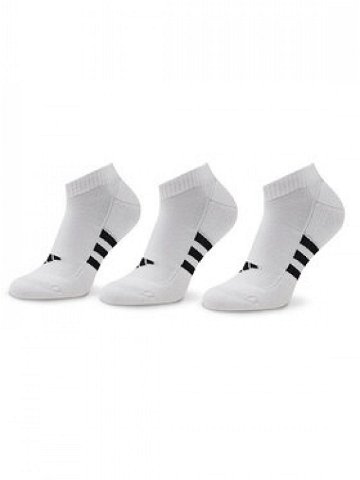 Adidas Sada 3 párů nízkých ponožek unisex Prf Cush Low 3P HT3449 Bílá