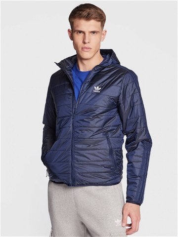 Adidas Bunda pro přechodné období Padded Hooded Puffer Jacket HL9210 Modrá Regular Fit
