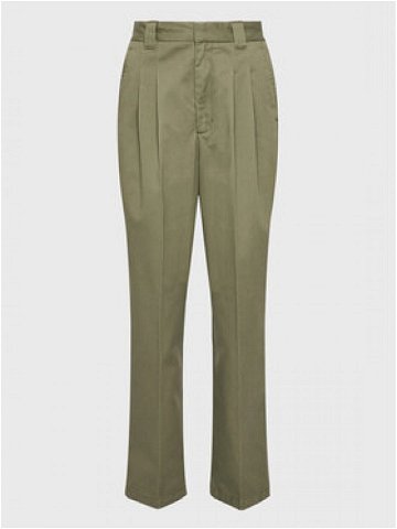 Carhartt WIP Kalhoty z materiálu Tristin I030502 Zelená Relaxed Fit