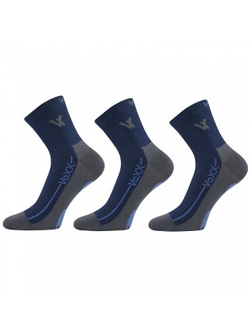 3PACK ponožky VoXX tmavě modré Barefootan-darkblue S