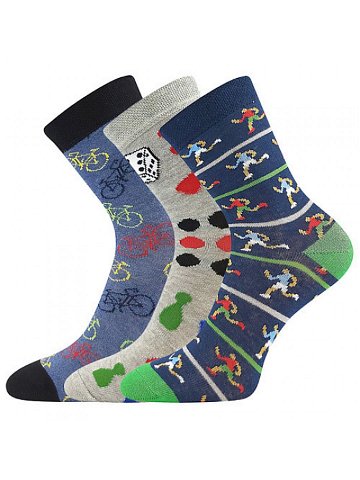3PACK dětské ponožky Boma vícebarevné 057-21-43XIII-mix-B 20 24