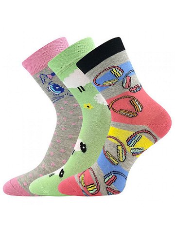 3PACK dětské ponožky Boma vícebarevné 057-21-43XIII-mix-D 20 24