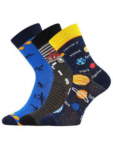 3PACK dětské ponožky Boma vícebarevné 057-21-43XII-mix-B 20 24