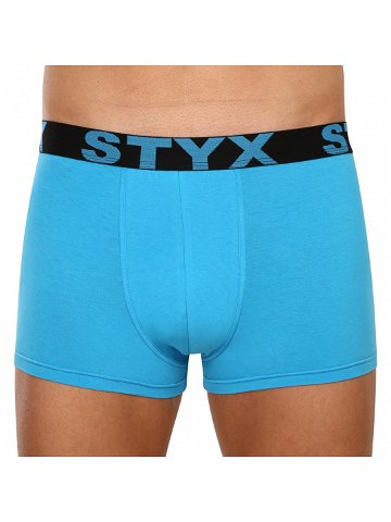 Pánské boxerky Styx sportovní guma nadrozměr světle modré R1169 3XL