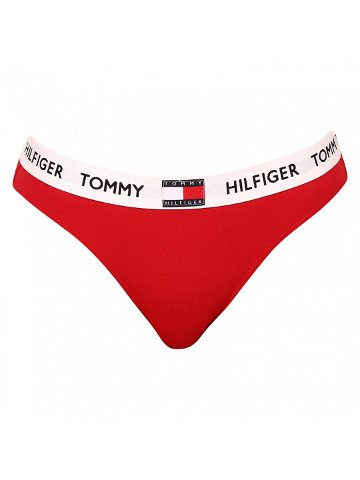 Dámské kalhotky Tommy Hilfiger červené UW0UW02193 XCN M