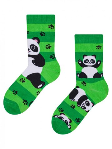 Veselé dětské ponožky Dedoles Pandy a pásky D-K-SC-RS-C-C-249 23 26