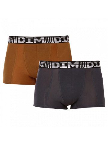 2PACK pánské boxerky DIM vícebarevné DI0001N1-AA3 M