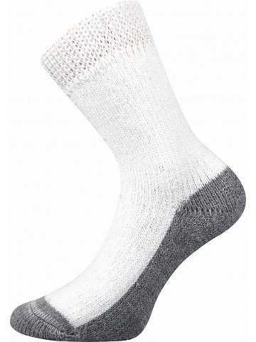 Teplé ponožky Boma bílé Sleep-white L
