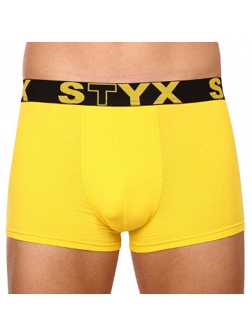 Pánské boxerky Styx sportovní guma žluté G1068 L
