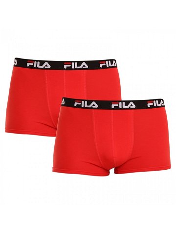 2PACK pánské boxerky Fila červené FU5141 2-118 XL