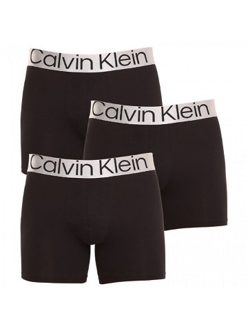 3PACK pánské boxerky Calvin Klein černé NB3131A-7V1 M