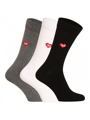 3PACK ponožky Diesel vícebarevné 00SK3A-0TEAG-E4157 S