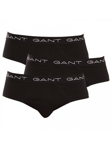 3PACK pánské slipy Gant černé 900003001-005 M
