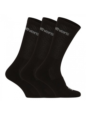 3PACK ponožky Horsefeathers černé AA1077A S