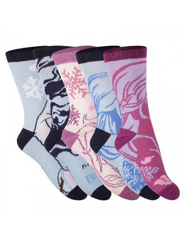 5PACK dětské ponožky Cerdá Frozen II vícebarevné 2200007419 19 22